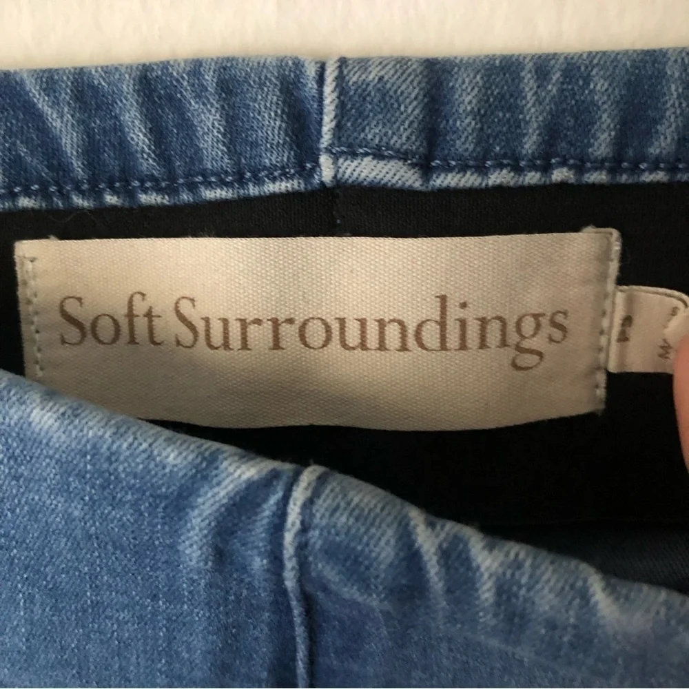 Soft Surrounding Pull On Stretchy Bootleg Jeans Size Small Petite
